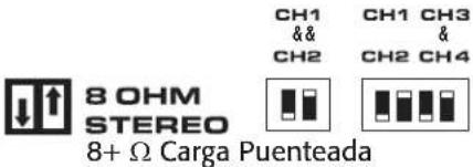 QSC SPA460 - Modo puenteado a 4 u 8 ohmios - 1
