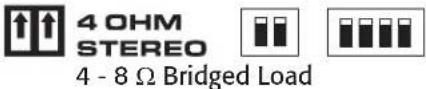 QSC SPA460 - or 8-ohm Bridged Mode - 2