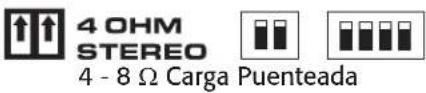 QSC SPA460 - Modo puenteado a 4 u 8 ohmios - 2