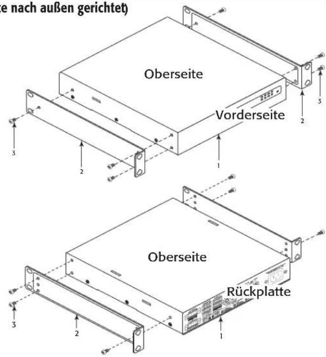 QSC SPA460 - 19-Zoll-Rack für zwei Veränderer (Vorder- oder Rückseite nach außen gerichtet) - 11