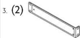 QSC SPA460 - 19-Zoll-Rack für zwei Veränderer (Vorder- oder Rückseite nach außen gerichtet) - 3