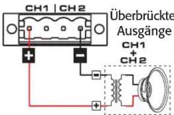 QSC SPA460 - V/100 V Überbrückungsmodus - 5