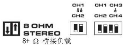 QSC SPA460 - 4或8欧姆的桥接模式 - 1