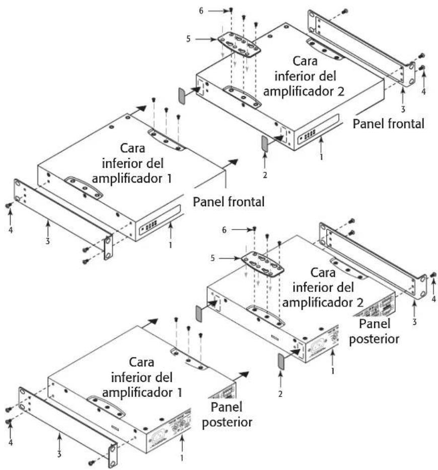 QSC SPA460 - Selección la configuración de instalación del amplificador - 12