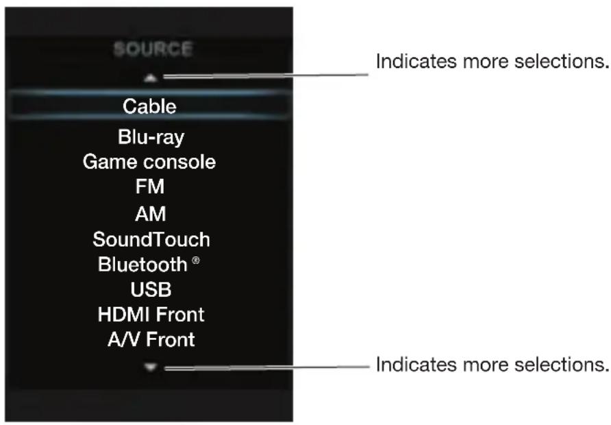 BOSE Lifestyle SoundTouch 525 - Selecting a source - 1