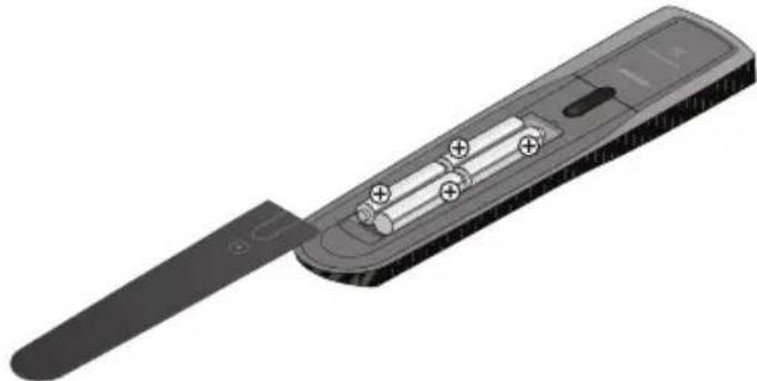 BOSE Lifestyle SoundTouch 525 - Replacing the remote control's batteries - 2