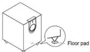 ONKYO SKSHT594 - Using the Floor Pads for Subwoofer - 1