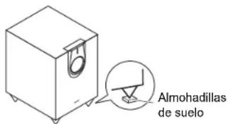 ONKYO SKSHT594 - Uso de las almohadillas de suelo para el altavoz subwoofer - 1
