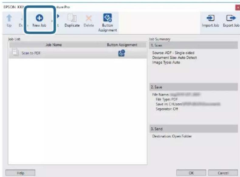 EPSON WorkForce DS70000N - Cliquez sur Nouveau. - 1