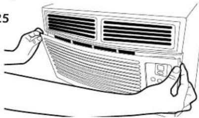HAIER ESA406P - CLEANING THE AIR FILTER - 1