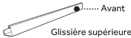 HAIER ESA406P - INSTALLATION DE LA GLISSIÈRE SUPÉRIEURE - 3