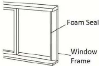 EDGESTAR AP14003W - Installation in a sliding sash window (vertical) - 1