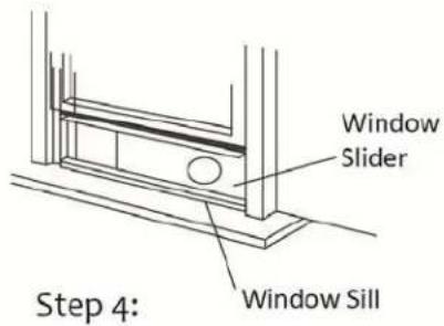 EDGESTAR AP14003W - Installation in a sliding sash window (horizontal) - 3