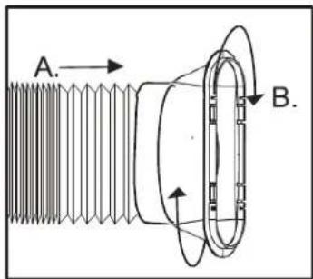 EDGESTAR AP14003W - Installation of the exhaust hose - 1