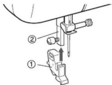 BROTHER LS2000 - Removing the presser foot holder - 2