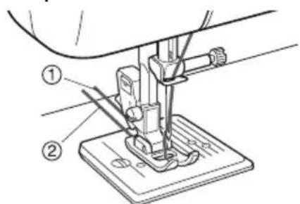 BROTHER LS2000 - Comment faire partager le fil inférieur - 8