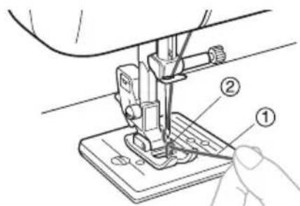 BROTHER LS2000 - Drawing up the lower thread - 6