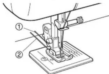 BROTHER LS2000 - Drawing up the lower thread - 8