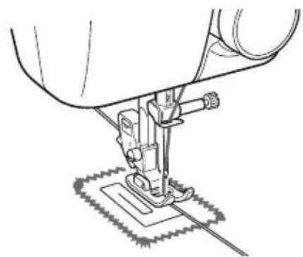 BROTHER LS2000 - Pose d'une ganse - 1