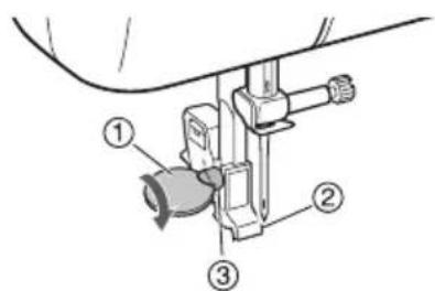 BROTHER LS2000 - Fixation du support de pied-de-biche - 4