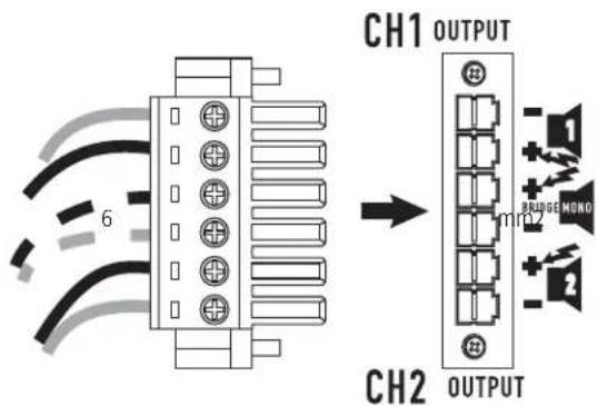 CH1 OUTPUT 6 mm CH2 OUTPUT