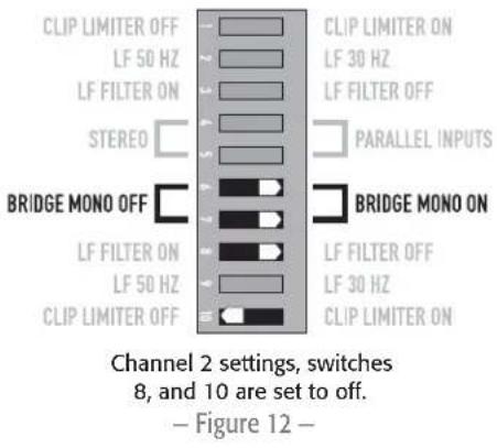 QSC CMX 500VA - Bridge Mono Precautions - 2