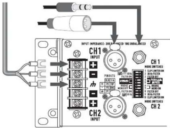QSC CMX 2000Va - Entradas - 1