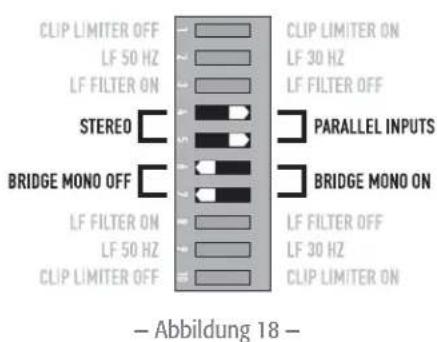 QSC CMX 2000Va - Paralleleingangsmodus - 1