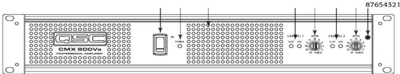 QSC CMX 2000Va - Front Panel - 1