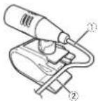 PIONEER AVHX3600BHS - Wheninstallingthemicrophone onthesunvisor - 1