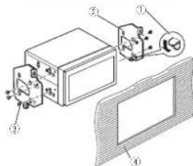 PIONEER AVHX3600BHS - -Fasteningtheunittothefactoryradiomountingbracket. - 2