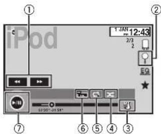 PIONEER AVHX3600BHS - Touchpanelkeys - 1