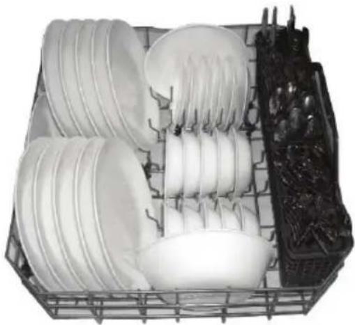 HAIER DWL3225DDBB - DES ÉTAGÈRES UTILITAIRES mUNIES DE PROTECTION POUR LES OBJETS AVEC UN MANCHE. (CERTAINS mODÈLES) - 3