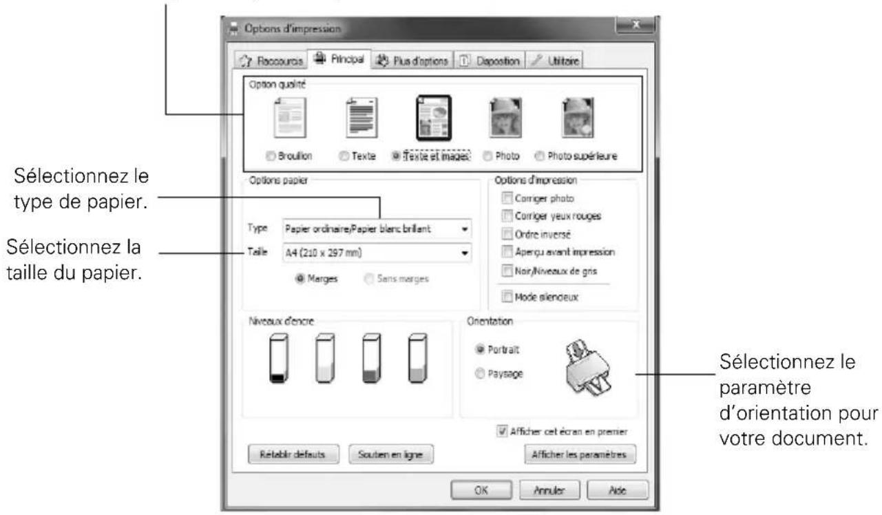 EPSON Stylus NX330 - Impression sous Windows - 2