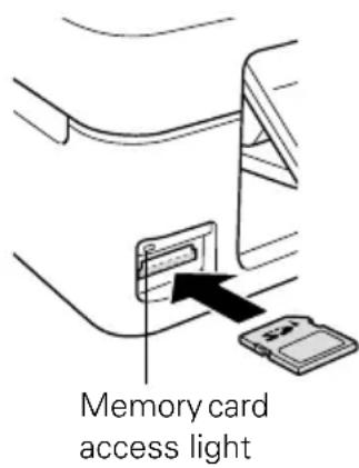 EPSON Stylus NX330 - Inserting the Card - 1