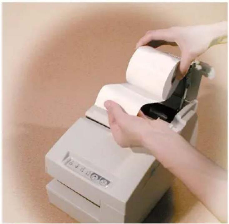 EPSON TMH6000iii - Installing the Paper Roll - 1