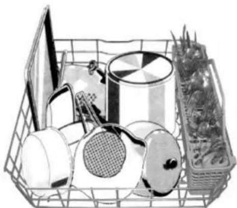 HAIER DWL4035MCSS - DES ÉTAGÈRES UTILITAIRES mUNIES DE PROTECTION POUR LES OBJETS AVEC UN MANCHE. (CERTAINS mODÈLES) - 4