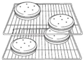 AMANA AER5844VCW - Baking Layer Cakes on 2 Racks - 1
