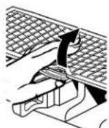 IGNIS IFW7300WW - To open the silverware basket - 1