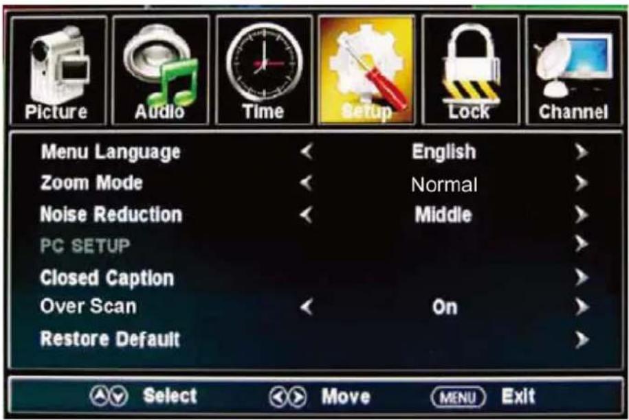 HAIER LE42B1380 - Menu de configuration - 1