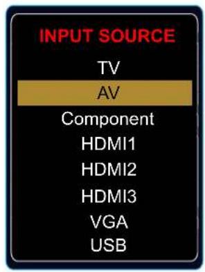 HAIER LE42B1380 - Input Source select - 1