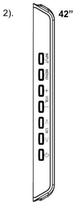 HAIER LE42B1380 - Vue frontale - 3