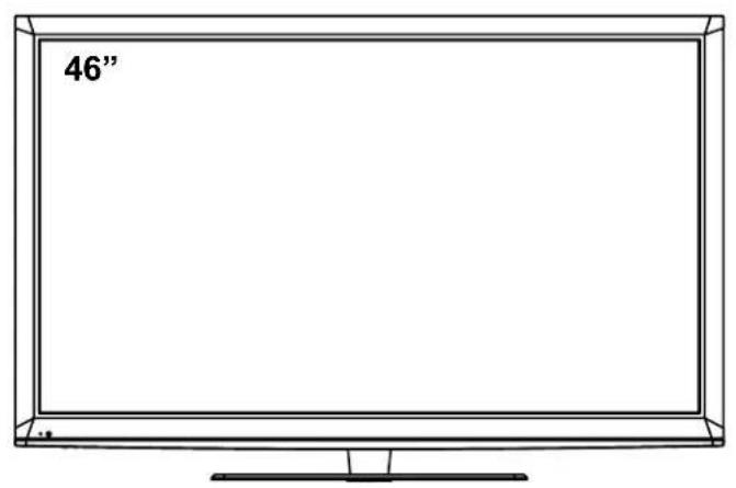 HAIER LE42B1380 - Vue frontale - 2