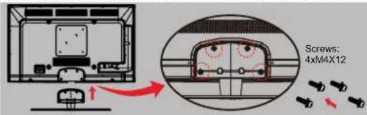 HAIER LE42B1380 - Base Stand Assembly Instructions Note: the pictures below are only for reference - 3
