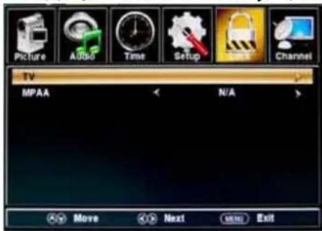 HAIER LE42B1380 - Menu Verrouillage - 2