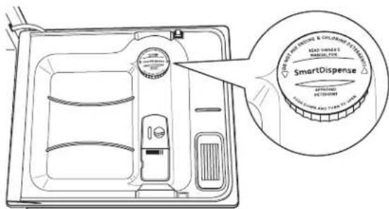GE GLD6904RBB - Remplissage du distributeur - 2