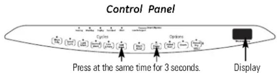 GE GLD6904RBB - Set Control to Calibration Mode - 1