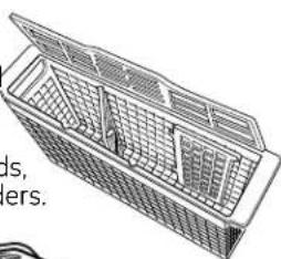 GE GLD6904RBB - One-piece basket (on some models) Silverware Basket - 4