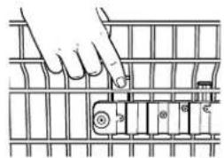 GE GLD6904RBB - Loading the dishwasher racks. - 2