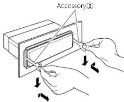 KENWOOD KDCBT742U - Removing the Unit - 1